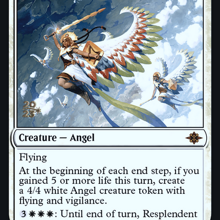 Resplendent Angel [The Lost Caverns of Ixalan Promos] Prerelease Foil