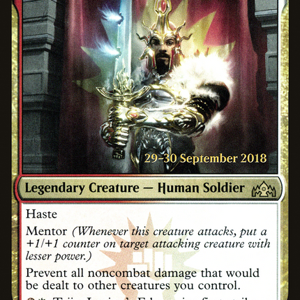 Tajic, Legion's Edge [Guilds of Ravnica Promos] Prerelease Foil