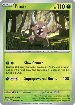 Pinsir (3) [SV06: Twilight Masquerade] Reverse Holofoil