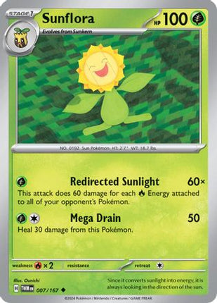 Sunflora - 007/167 [SV06: Twilight Masquerade] Reverse Holofoil