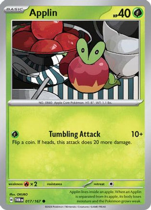Applin - 017/167 [SV06: Twilight Masquerade] Reverse Holofoil
