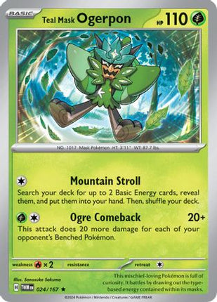 Teal Mask Ogerpon - 24/null [SV06: Twilight Masquerade] Holofoil