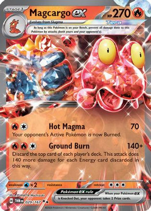 Magcargo ex - 029/167 [SV06: Twilight Masquerade] Holofoil