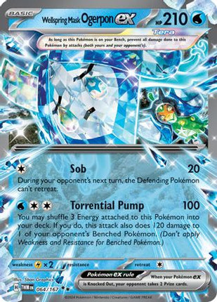 Wellspring Mask Ogerpon ex - 064/167 [SV06: Twilight Masquerade] Holofoil