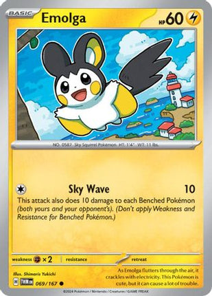 Emolga - 69/null [SV06: Twilight Masquerade] Reverse Holofoil