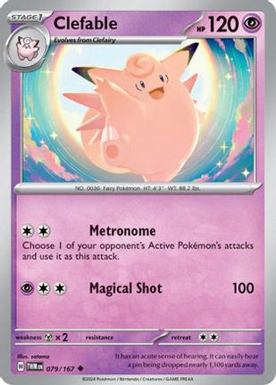 Clefable - 79/null [SV06: Twilight Masquerade] Reverse Holofoil