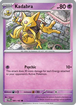 Kadabra (81) [SV06: Twilight Masquerade] Reverse Holofoil