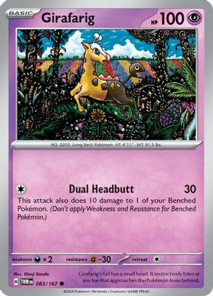 Girafarig (83) [SV06: Twilight Masquerade] Reverse Holofoil