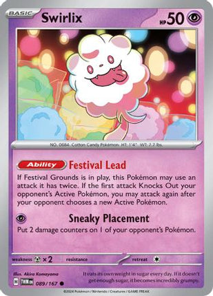 Swirlix - 89/null [SV06: Twilight Masquerade] Reverse Holofoil