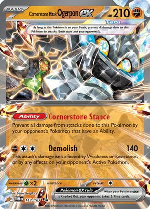 Cornerstone Mask Ogerpon ex - 112/167 [SV06: Twilight Masquerade] Holofoil
