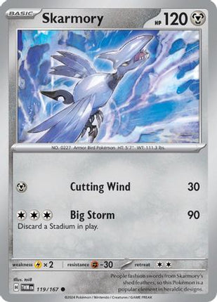Skarmory - 119/null [SV06: Twilight Masquerade] Reverse Holofoil