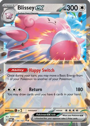 Blissey ex - 134/167 [SV06: Twilight Masquerade] Holofoil
