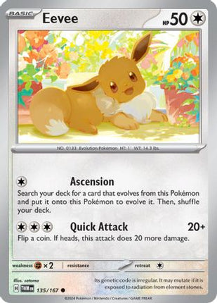 Eevee - 135/167 [SV06: Twilight Masquerade] Reverse Holofoil