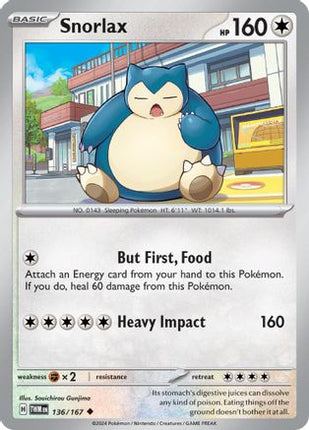 Snorlax - 136/null [SV06: Twilight Masquerade] Reverse Holofoil
