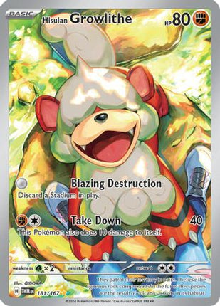 Hisuian Growlithe (181) [SV06: Twilight Masquerade] Holofoil