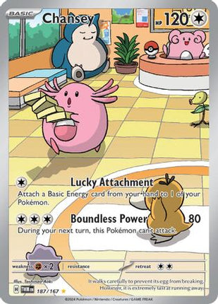 Chansey - 187/167 [SV06: Twilight Masquerade] Holofoil