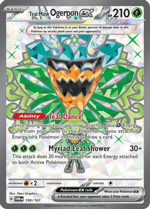 Teal Mask Ogerpon ex - 190/167 [SV06: Twilight Masquerade] Holofoil