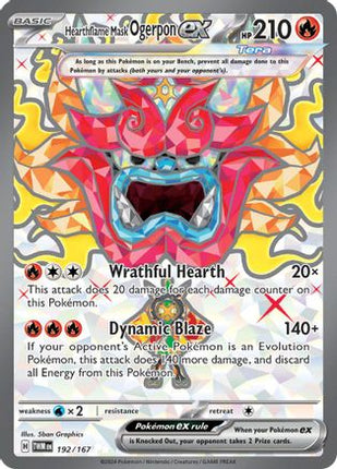 Hearthflame Mask Ogerpon ex - 192/167 [SV06: Twilight Masquerade] Holofoil
