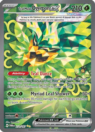 Teal Mask Ogerpon ex - 211/167 [SV06: Twilight Masquerade] Holofoil