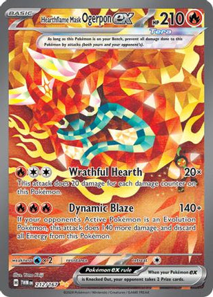 Hearthflame Mask Ogerpon ex - 212/167 [SV06: Twilight Masquerade] Holofoil