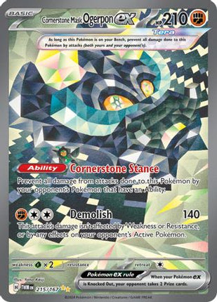 Cornerstone Mask Ogerpon ex - 215/167 [SV06: Twilight Masquerade] Holofoil