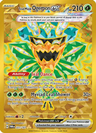 Teal Mask Ogerpon ex - 221/167 [SV06: Twilight Masquerade] Holofoil