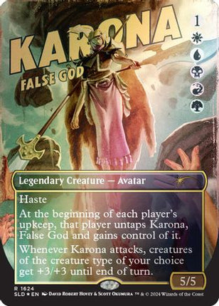 Karona, False God (Rainbow Foil) [Secret Lair Drop Series] Foil
