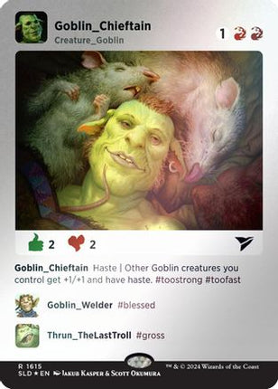Goblin Chieftain (Rainbow Foil) [Secret Lair Drop Series] Foil