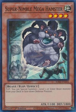 Super-Nimble Mega Hamster [RA02-EN004] Super Rare 1st Edition