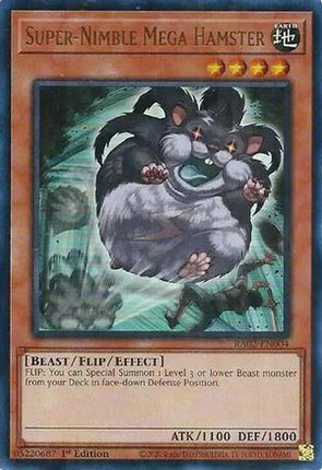 Super-Nimble Mega Hamster (UR) (Ultra Rare) [RA02-EN004] 1st Edition