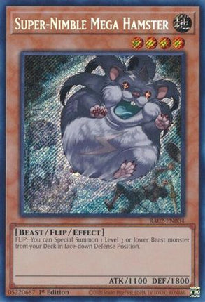 Super-Nimble Mega Hamster (Secret Rare)  [RA02-EN004] 1st Edition