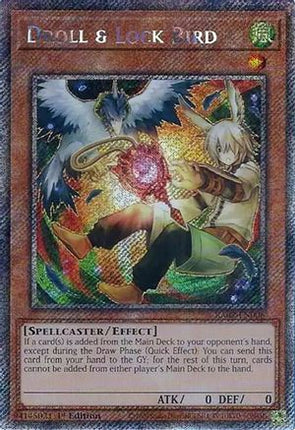 Droll & Lock Bird (Alternate Art) (Platinum Secret Rare)  [RA02-EN006] 1st Edition