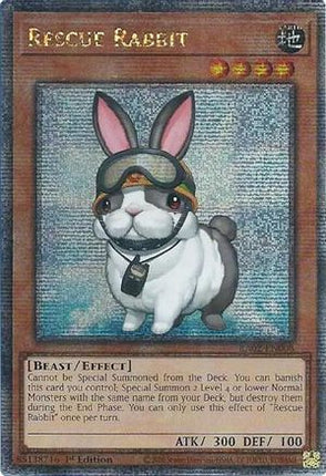 Rescue Rabbit (Quarter Century Secret Rare)  [RA02-EN008] 1st Edition