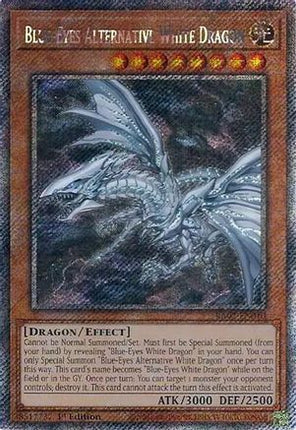 Blue-Eyes Alternative White Dragon (Platinum Secret Rare)  [RA02-EN010] 1st Edition