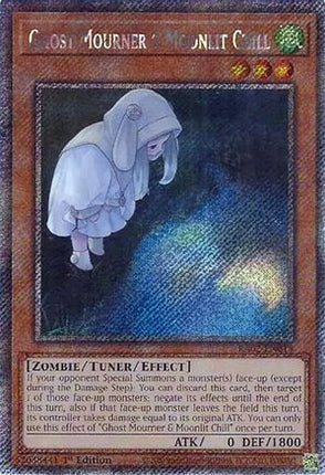 Ghost Mourner & Moonlit Chill (Alternate Art) [RA02-EN015] Platinum Secret Rare 1st Edition