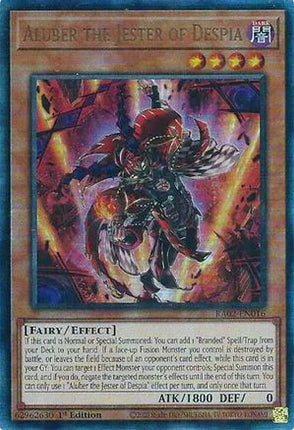 Aluber the Jester of Despia (PUR) (Prismatic Ultimate Rare) [RA02-EN016] 1st Edition
