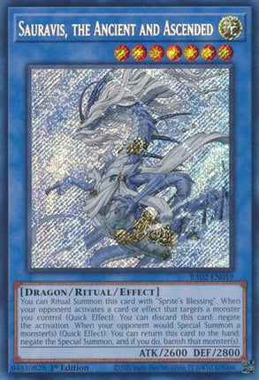 Sauravis, the Ancient and Ascended (Secret Rare)  [RA02-EN019] 1st Edition