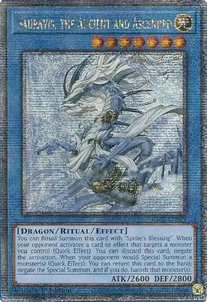 Sauravis, the Ancient and Ascended (Quarter Century Secret Rare)  [RA02-EN019] 1st Edition