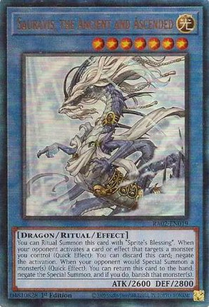 Sauravis, the Ancient and Ascended (PUR) (Prismatic Ultimate Rare) [RA02-EN019] 1st Edition