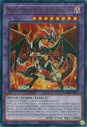 Masquerade the Blazing Dragon (UR) (Ultra Rare) [RA02-EN022] 1st Edition