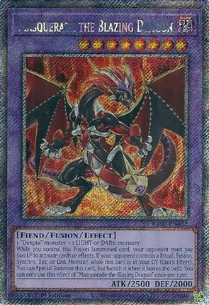 Masquerade the Blazing Dragon (Platinum Secret Rare)  [RA02-EN022] 1st Edition