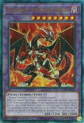 Masquerade the Blazing Dragon (PUR) (Prismatic Ultimate Rare) [RA02-EN022] 1st Edition