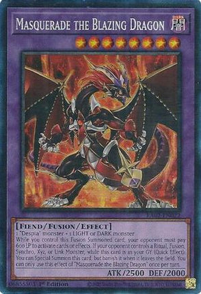 Masquerade the Blazing Dragon (PCR) (Prismatic Collector's Rare) [RA02-EN022] 1st Edition