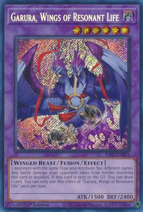 Garura, Wings of Resonant Life (Secret Rare)  [RA02-EN024] 1st Edition