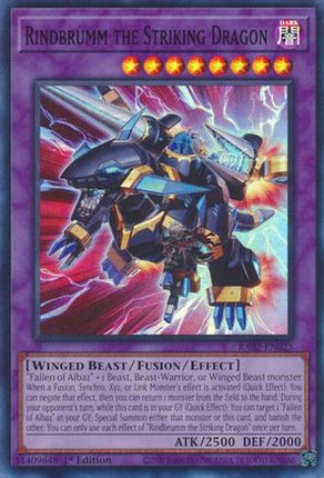 Rindbrumm the Striking Dragon (Super Rare) [RA02-EN025] 1st Edition