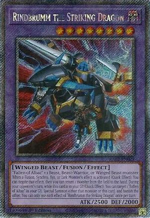 Rindbrumm the Striking Dragon (Platinum Secret Rare)  [RA02-EN025] 1st Edition