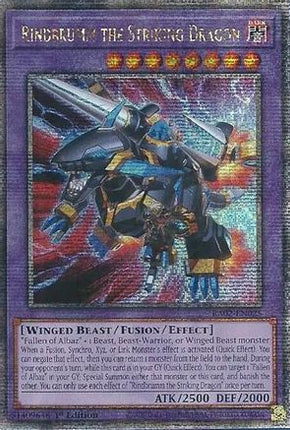 Rindbrumm the Striking Dragon  [RA02-EN025] Quarter Century Secret Rare 1st Edition