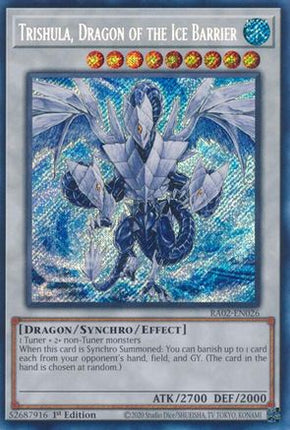 Trishula, Dragon of the Ice Barrier (Secret Rare)  [RA02-EN026] 1st Edition