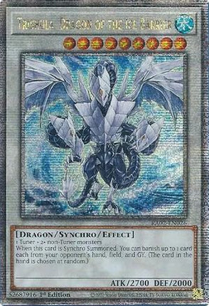 Trishula, Dragon of the Ice Barrier  [RA02-EN026] Quarter Century Secret Rare 1st Edition