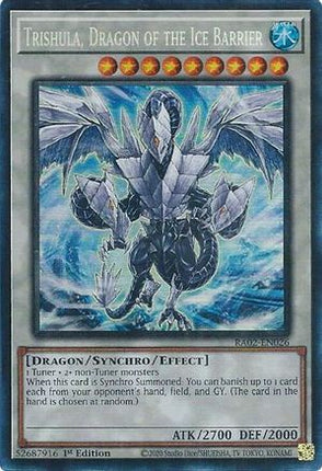 Trishula, Dragon of the Ice Barrier (PCR) (Prismatic Collector's Rare) [RA02-EN026] 1st Edition